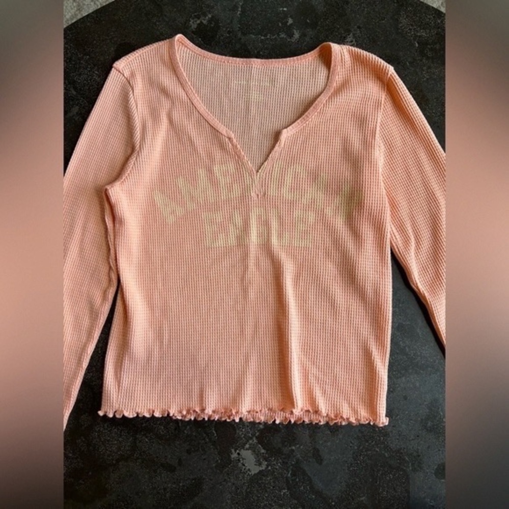 Peach Long Sleeve Women's Top